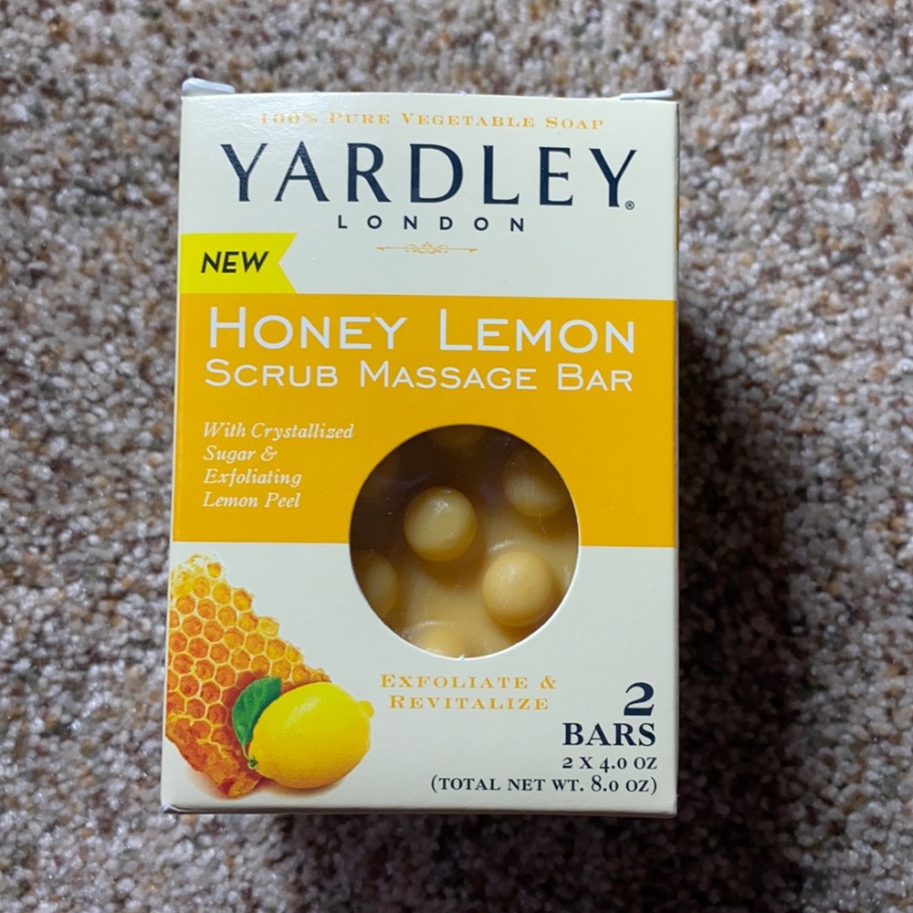 Honey Lemon Scrub Massage Bar Soap